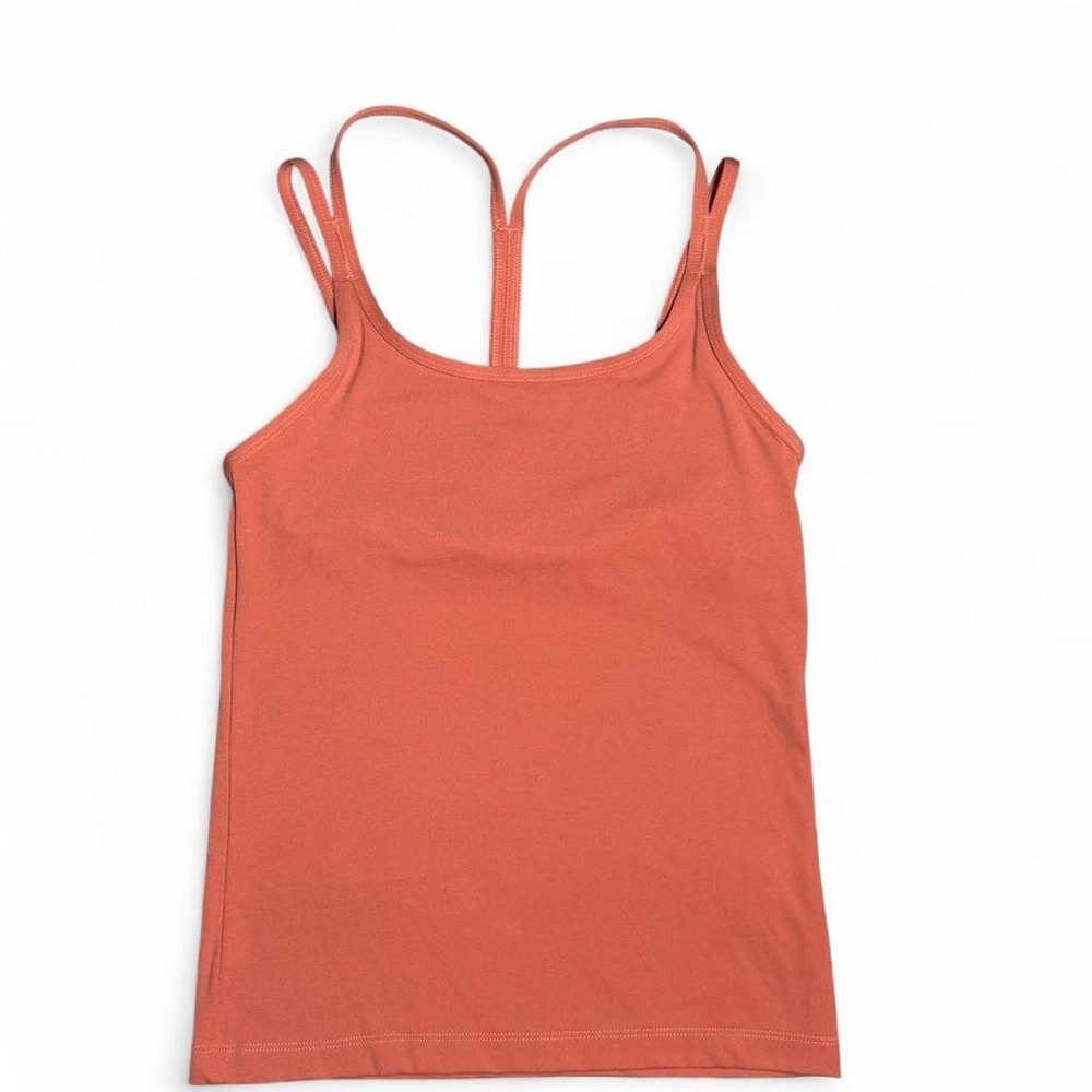 Victoria's Secret PINK Coral Built In Bra Strappy Cami Tank Top XS Y2K